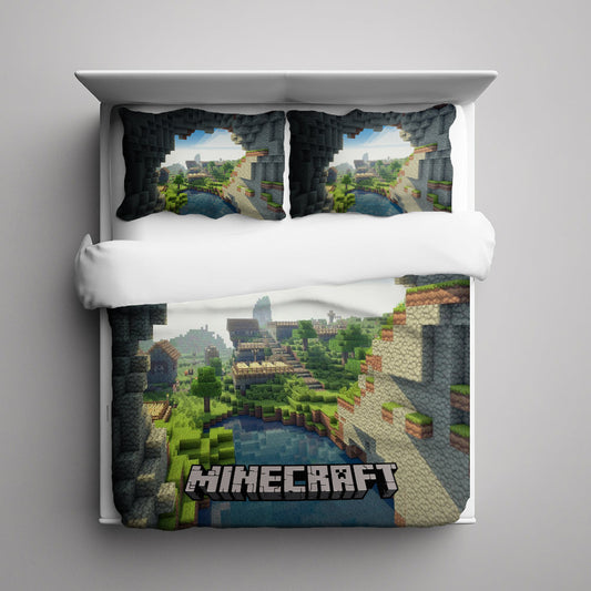World of Minecraft Bedding Set