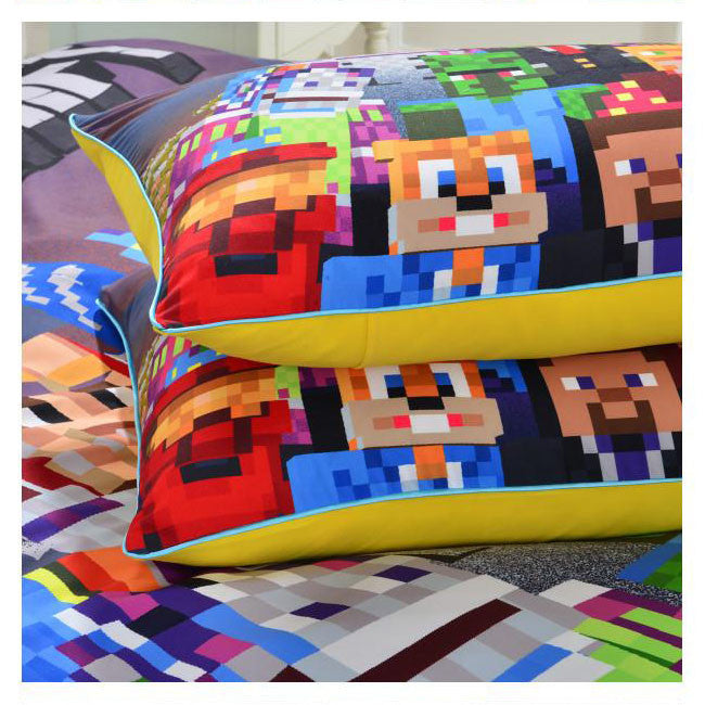 Minecraft Creeper Party Bedding Bed Set (Duvet Cover/ Pillow Case)